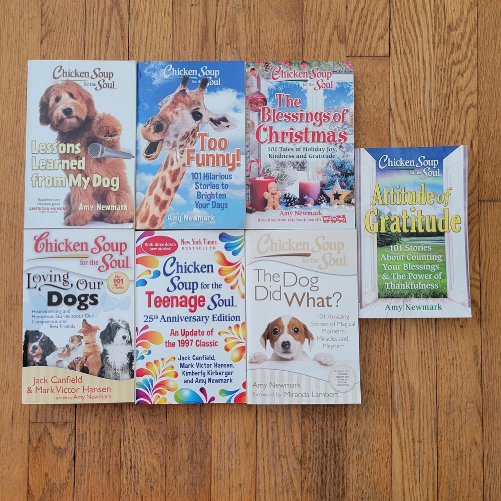 7 Chicken Soup for the Soul Book Lot Teenage Dogs Christmas Humor Gratitude Gift